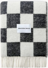 Wollen plaid Checkerboard met ruitjespatroon