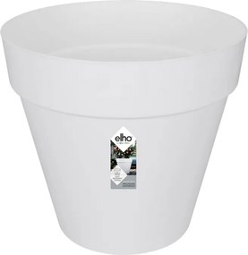 elho bloempot Loft Urban Rond Wielen 40 - Wit (Wit) - Diameter 39 x H 35 cm