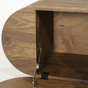 Eleonora King Ovaal Tv-meubel Mangohout 160 Cm - 160x40x43cm.