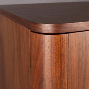 Dutchbone Morrison Vintage Kast Walnoot Op Hoge Poten - 62x45x125cm.