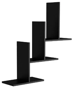 Homemania Wandschappenset Eclipse 80x20x81,8 cm zwart