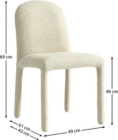 Beige Eetkamerstoel Volledig Stof