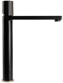 Wastafelkraan Rea Icon Black/Gold High