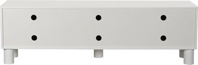 Wit Tv-meubel Met Grote Ribbels 180 Cm - 180x40x55cm.