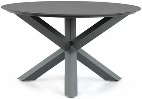 Dining Tuintafel rond 130 cm Aluminium Grijs Santika Orino