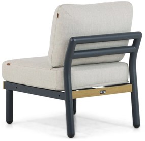 Hoek loungeset 6 personen Aluminium Grijs  Santika Furniture Santika