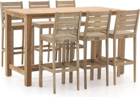 Barset ROUGH | 6 personen | Tuinset teakhout | 7-delig | Kees Smit Tuinmeubelen