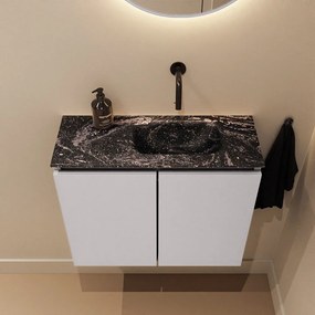 Mondiaz Ture DLux toiletmeubel 60cm cale met wastafel lava rechts zonder kraangat