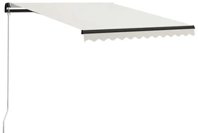 vidaXL Luifel handmatig uittrekbaar 300x250 cm crème
