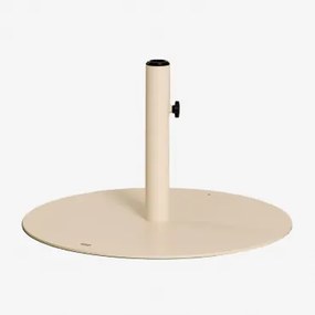 Ronde Parasolvoet 60ø Cm In Staal Peuet Tapioca Beige - Sklum