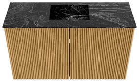 Mondiaz Joya DLux 70cm toiletmeubel oak met wastafel faye midden 1 kraangat lava