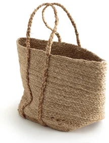 Soepele mand in natuurlijke jute, Naturalle