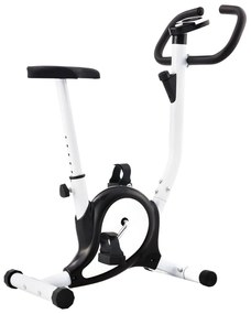 vidaXL Hometrainer met bandweerstand zwart