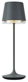 Buitenlamp met dimmer Tafellamp met dimmer antraciet incl. LED IP65 oplaadbaar met laadstation - Bass Modern IP65 Buitenverlichting Lamp