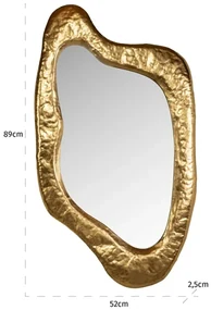 Richmond Interiors Blinne Organische Spiegel Goud - 52x89cm