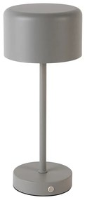 LED Moderne tafellamp met dimmer grijs oplaadbaar - Poppie Modern rond Binnenverlichting Lamp