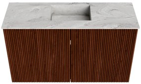 Mondiaz Joya DLux 70cm toiletmeubel ruby met wastafel faye midden zonder kraangat glace
