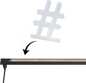 Moderne wandlamp zwart incl. LED - Letterbox