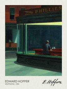 Kunstreproductie Nachtwakers, Edward Hopper