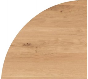 Goossens Eettafel Blade, Strak blad rond 130 x 130 cm 6 cm dik