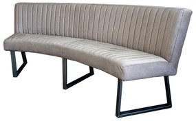 Eetkamerbank - Hengelo - stof Element lichtgrijs 04 - geschikt voor ovale tafel 240 cm