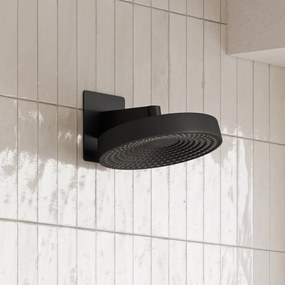 Saniclear Evolution hoofddouche 30cm met wandbevestiging zwart mat