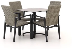 Manifesto Villongo/Canzo 80cm dining tuinset 5-delig stapelbaar inklapbaar