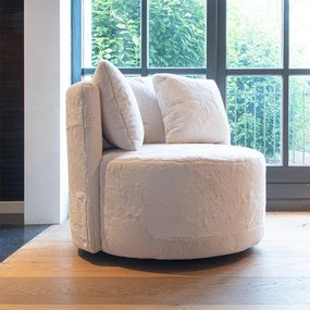 Fauteuil - Rondo - bunny stof Lapit wit