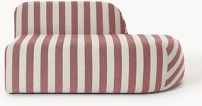 Gestreepte chaise longue module Wolke