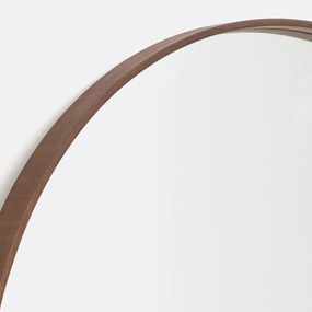 Ronde spiegel fineer notenhoutØ120 cm, Alaria