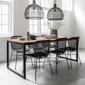 Must Living Bahamas Retro Eetkamerstoel Loom Zwart