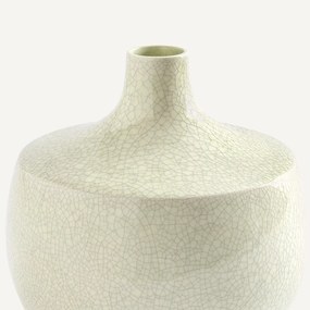 Gebarsten aardewerk vaas, hoogte 21,5 cm, CATANE