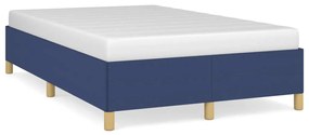 vidaXL Bedframe stof blauw 120x200 cm