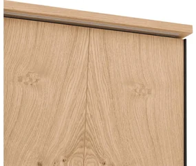 Goossens Excellent Kledingkast Wood, 240 cm breed, 223 cm hoog, 4 hout schuifdeuren
