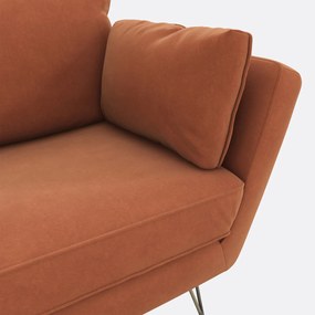 Fauteuil XL in fluweel Topim