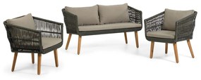 Kave Home Inti Tuinset Bank Met 2 Stoelen