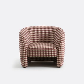 Fauteuil, 1 zits, geometrische print, LANDINE