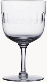 Mondgeblazen kristallen wijnglazen Lens, 4-delig
