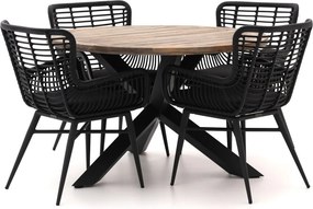 Diningset Intenso  | 4 personen | Tuinset teakhout | 5-delig | Kees Smit Tuinmeubelen