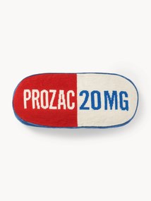 Handgemaakte wollendecoratief kussen Prozac