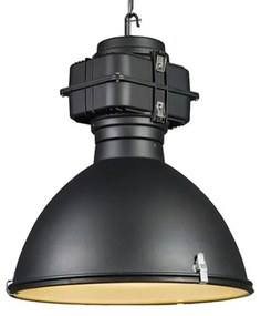 Smart industriële hanglamp met dimmer zwart 53 cm incl. A60 Wifi - Sicko Industriele / Industrie / Industrial E27 rond Binnenverlichting Lamp