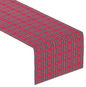 Dekoria Rechthoekige tafelloper, rood-groen, 40 x 130 cm