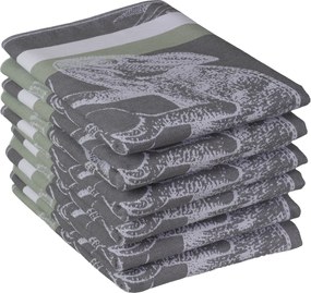 Theedoek jungle – 6 stuks – 50×70 – antraciet