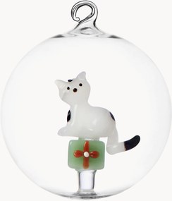 Handgemaakte kerstbal Tabby Cat