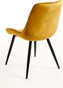 Set 6 Lene Fluwelen Stoelen