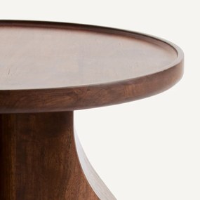 Bijzettafel in massief notenhout, Stigido
