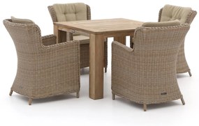 Intenso Milano/ROUGH-X 100cm dining tuinset 5-delig