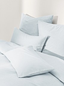 Flanellen dekbedovertrek Javon met fijne strepen