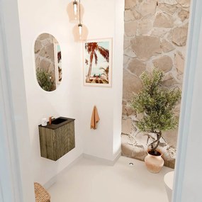 Mondiaz Joya 40cm toiletmeubel dusk met wastafel faye rechts 1 kraangat urban