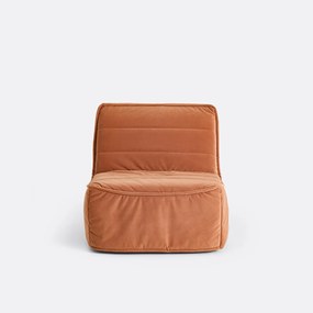 Slaapbank BZ, 1 zits, Standaard 12 cm, fluweel, TRANI